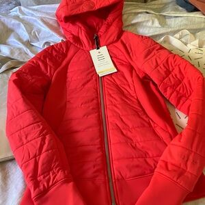 NWT Lululemon Dynamic Movement Zip Hoodie, Sz 6, Love Red